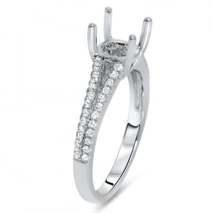 Split Shank Engagement Ring for 1 ct Center Stone | AR14-034